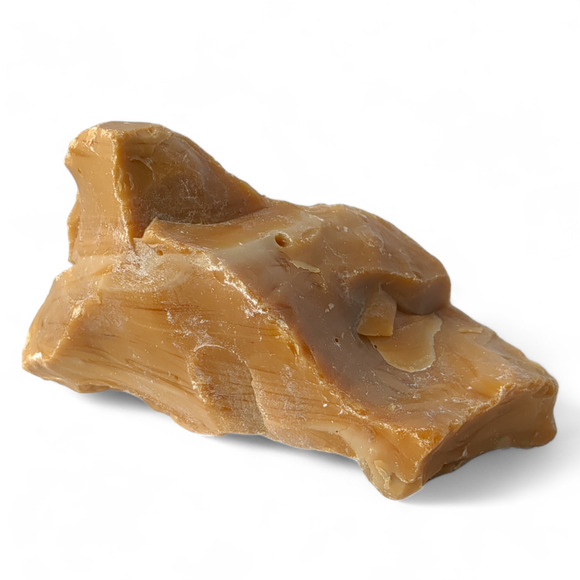 Chocolate Carmel Cream Art Glass Cullet Swirled Opaque Slag Glass #4XL74 - Picture 3 of 6